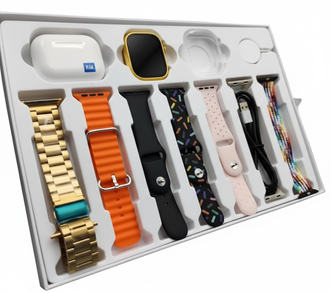 I20 Ultra3 Max Smartwatch 10 in 1 Set | Premium Fitness Tracker