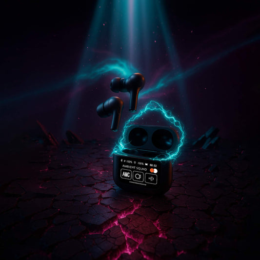 Premium Wireless Earbuds with Display - Crystal Clear Sound