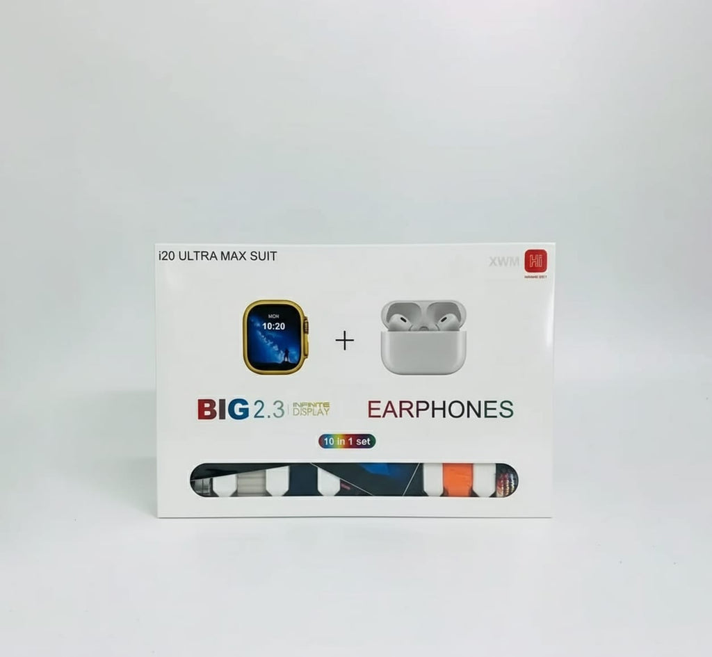 I20 Ultra3 Max Smartwatch 10 in 1 Set | Premium Fitness Tracker